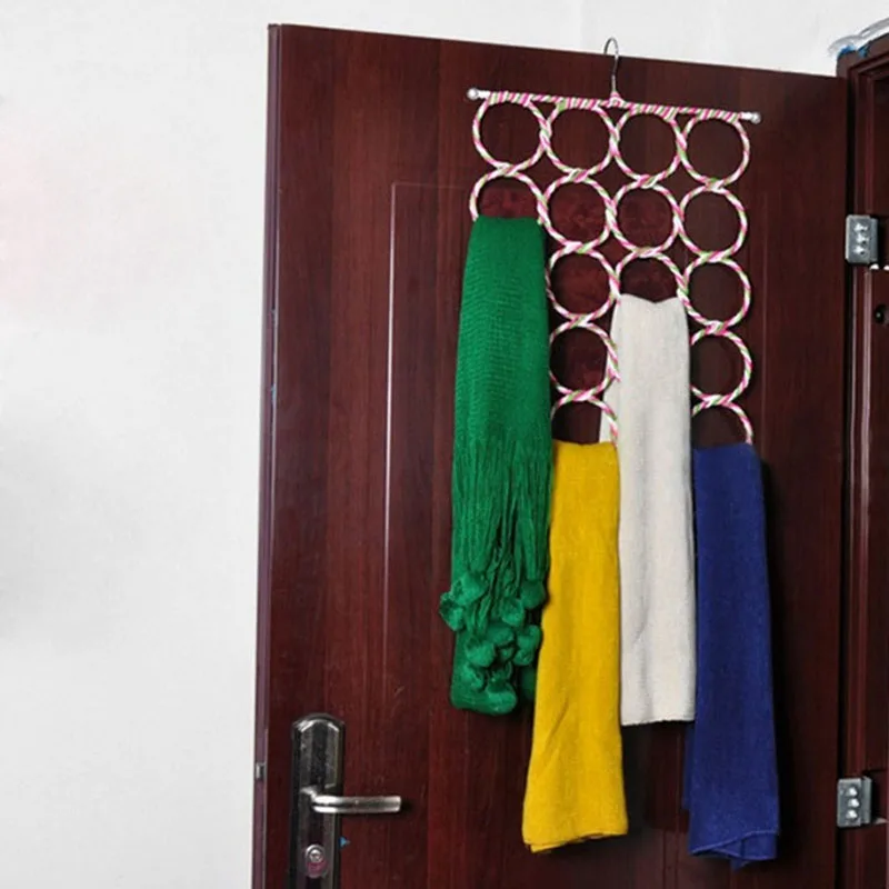 Colgador plegable para ahorro de espacio, organizador de armario guardarropa para calcetines, pañuelo para Lazo, cinturón, chal SEC88