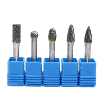 

Top-5Pcs Set Carbide Rotary File 6x8Mm Double Grain Tungsten Steel Barrel Sharpening Knife Engraving Grinding Head Tool