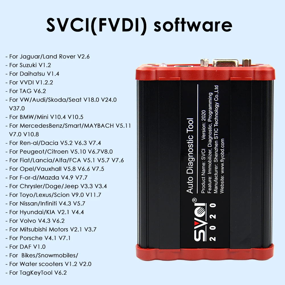 Оригинальная FVDI SVCI- полная версия(включая 18 программного обеспечения) FVDI ABRITES Commander No Limited FVDI