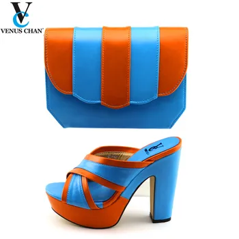 

Elegant Latest Italian Shoes with Matching Bags Shoe Wedding Shoe and Bag Sets Italian Nigerian Women Party Pumps High Heels