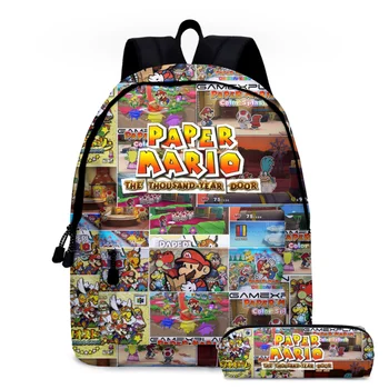 

Game Super Mario Bros Cosplay Backpack Plumber 3D Print Large Capacity Shoulder Bag Teens Schoolbag Knapsack Oxford Rucksack New