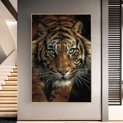 Affiches et imprimés de tigre, peinture sur toile d'animaux sauvages, tableau d'art mural pour salon, décoration intérieure de la maison 