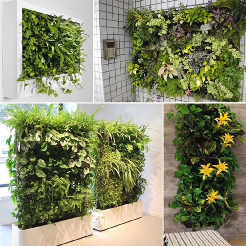 Крепление на стену вертикальный трава цветок, растение, свадебная брошь, стена фетр из нетканого материала двор, сумка для растений