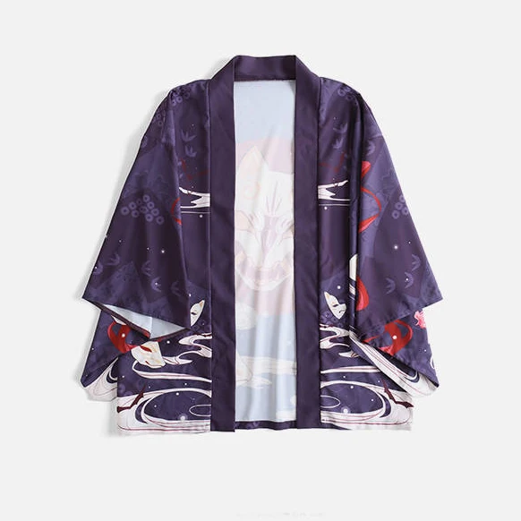 Горячая Распродажа женской мужской одежды японское кимоно юката Haori Классический Аниме самурайский Косплей рубашка Азиатский унисекс Повседневная Блузка