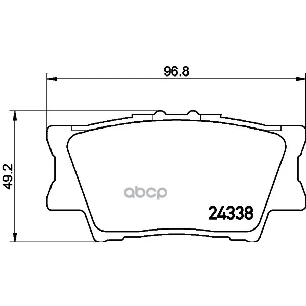 Колодки Тормозные Дисковые, Комплект Hella 8db355006881 HELLA арт. 8DB355006881