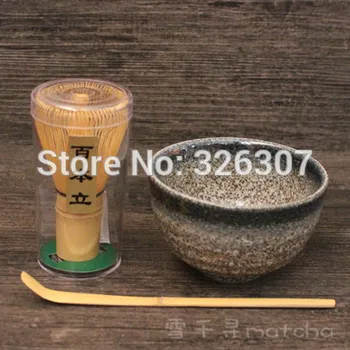 

Japan handmade batidor matcha kit maccha wisk bowl tea set scoop Japanese green tea power black lead ceremony chasen chawan cup