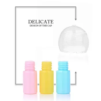 

8Pcs 10ml Macaron Essential Oil Vial Refillable Empty Bottle with Round Ball Lid