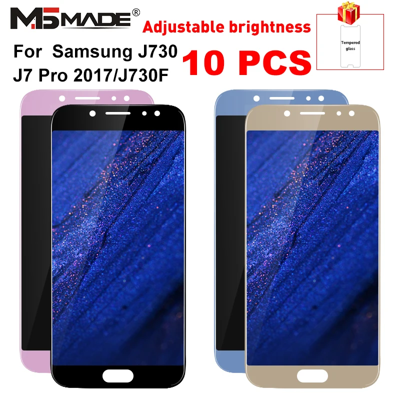 

10 PCS SM-J730GM Adjustable For Samsung Galaxy J7 Pro J730G J730F J730GM/DS J730 LCD J7 2017 Display LCD Touch Screen Digitizer