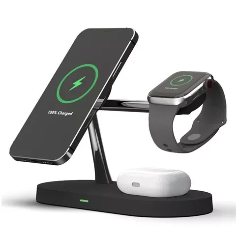 5 In 1 Magnetic Wireless Chargers 15W Fast Charging Station For Android And IPhone 12 Pro Max Charger Airpods Pro Apple Watch
