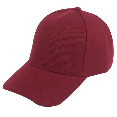 Wine Red Модная одноцветная Кепка с козырьком, Солнцезащитная Спортивная Кепка для женщин и мужчин, Кепка с изогнутым солнцезащитным козырьком, светильник, бейсболка - Цвет: Wine Red