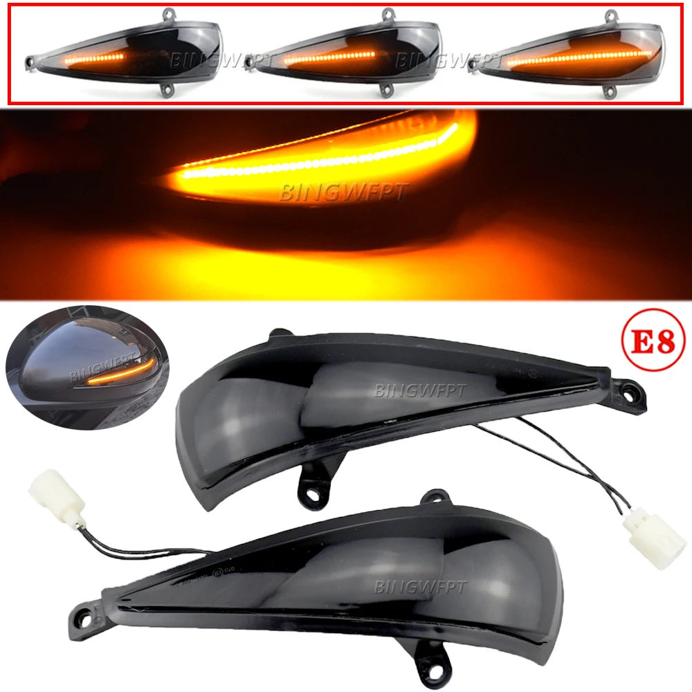 2Pcs Led Indicatore Di Direzione Dinamico Per Honda Civic 8Th Hatchback Mk8 Type-S Type-R Fn Fk 1 2 3