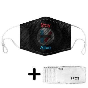 

Hot Theme Twenty One Pilots Print Mask Anti Air Dust Face Mask with PM2.5 Filters Washable Elastic Mouth Masks Reusable Size S-L