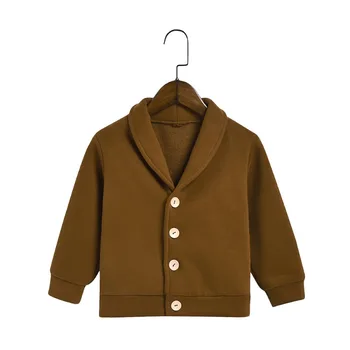 

Baby clothes Toddler Coat Cloak Jacket Thick Warm Lined Lapel Velvet Clothes For Cold Weather