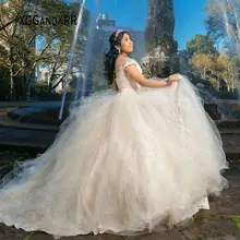 Реальное изображение Бальные платья с v-образным вырезом и рукавами-крылышками, бальное платье принцессы, милые платья для дня рождения 15 16