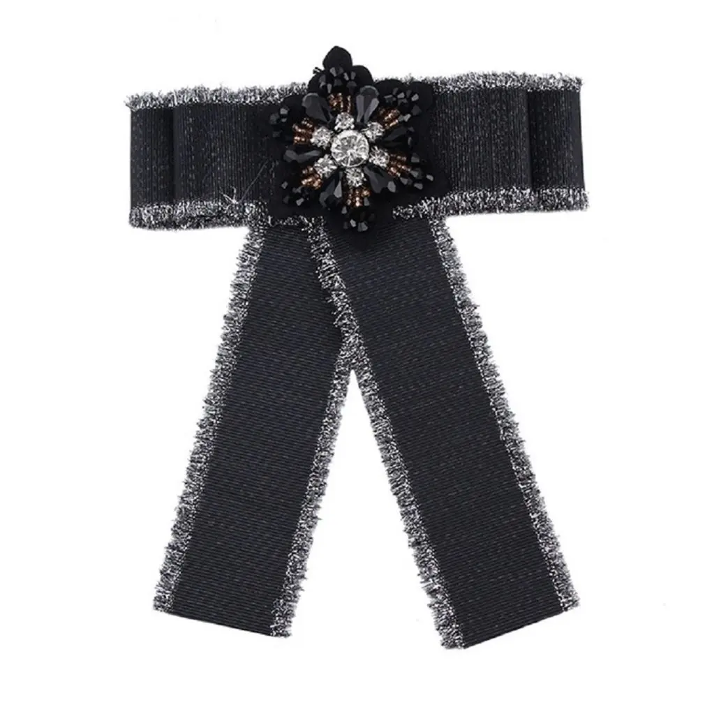 

Elegant Design Bowknot Flower Shape Women Brooches All Match Clothes Ladies Dress Shirt Rhinestone Brooch Fine Jewelry