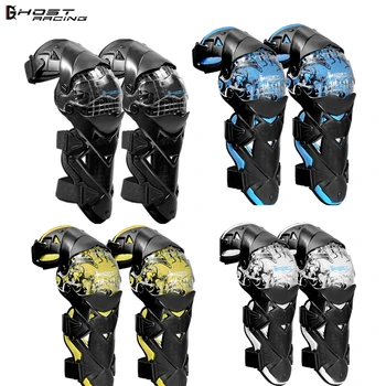 

GHOST RACING Motorcycle Knee Pad Protector Motocross Knee Guards Knee Protection Knee Moto Racing Guards Safety Gears Knee Brace