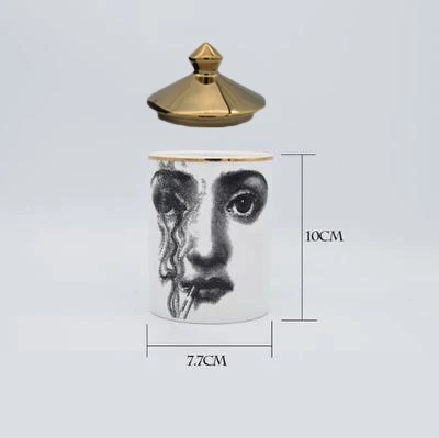 18 Ручка для макияжа, баночка, держатель для кистей Fornasetti, подсвечник, Ювелирное Украшение, баночка для хранения макияжа, керамические изделия, украшение для дома, держатель для ручек - Цвет: 18