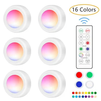 

Little Colored Night Lights Touch Sensor 16 Color RGB Table Lamp Effect Lamp Remote Control Cabinet Lamp Baby Led Night Light