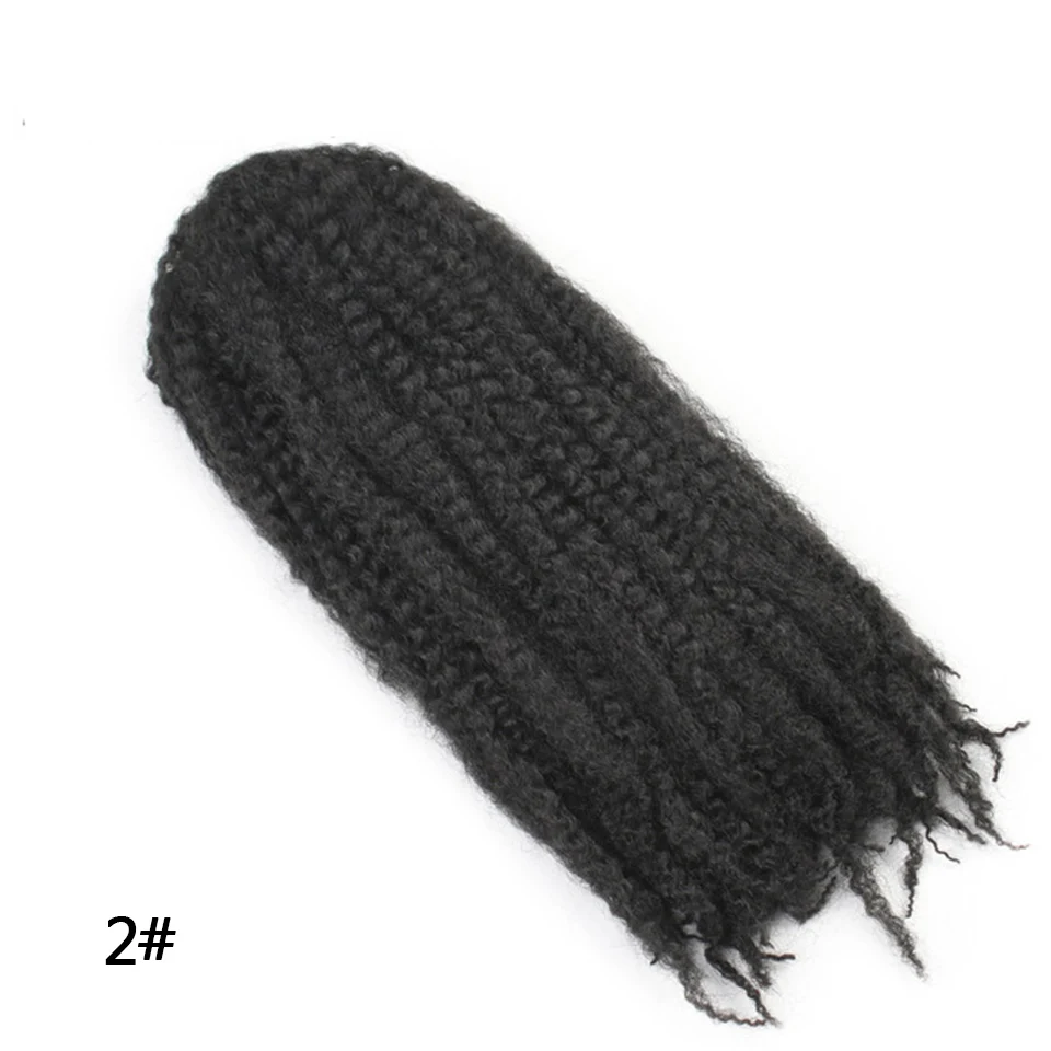 MEIFAN афро кудрявые крученые волосы, вязанные крючком косички, мягкая косичка, волосы, 18 дюймов, кудрявые, плетеные, аксессуары для волос