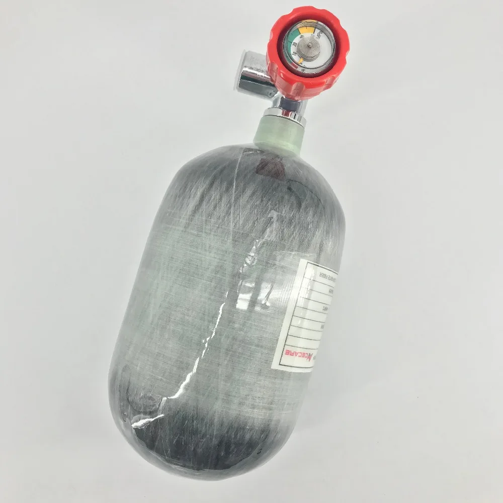 AC52011 Acecare пневматическая винтовка 4500Psi PCP углеродное волокно цилиндр 2L Пейнтбол бак с красным клапаном для Condor M18* 1,5 PCP насос Воздушный пистолет