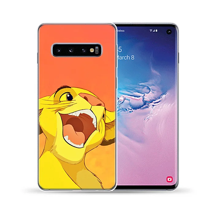 Король Лев Мягкий силиконовый чехол для телефона чехол для samsung Galaxy S10 Plus 5G E S10E S6 S7 Edge S8 S9 Plus - Цвет: 3