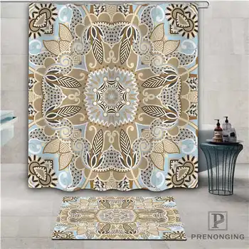 

Custom decorative design (1) Waterproof Shower Curtain Doormat Home Bath Bathroom Polyester Fabric Multi Sizes#2019-01-12-237