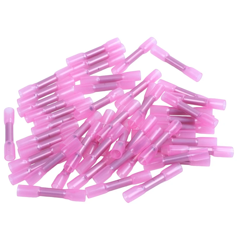 50Pcs BHT1.25 Heat Shrink Intermediate Connector Insulated Wire Crimp Terminal