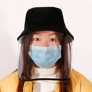 

Misswim Black Anti-spitting Dust Hat 2020 new Face Cover Protective Cap Prevent Saliva Dustproof Hat Anti-fog windproof Cap