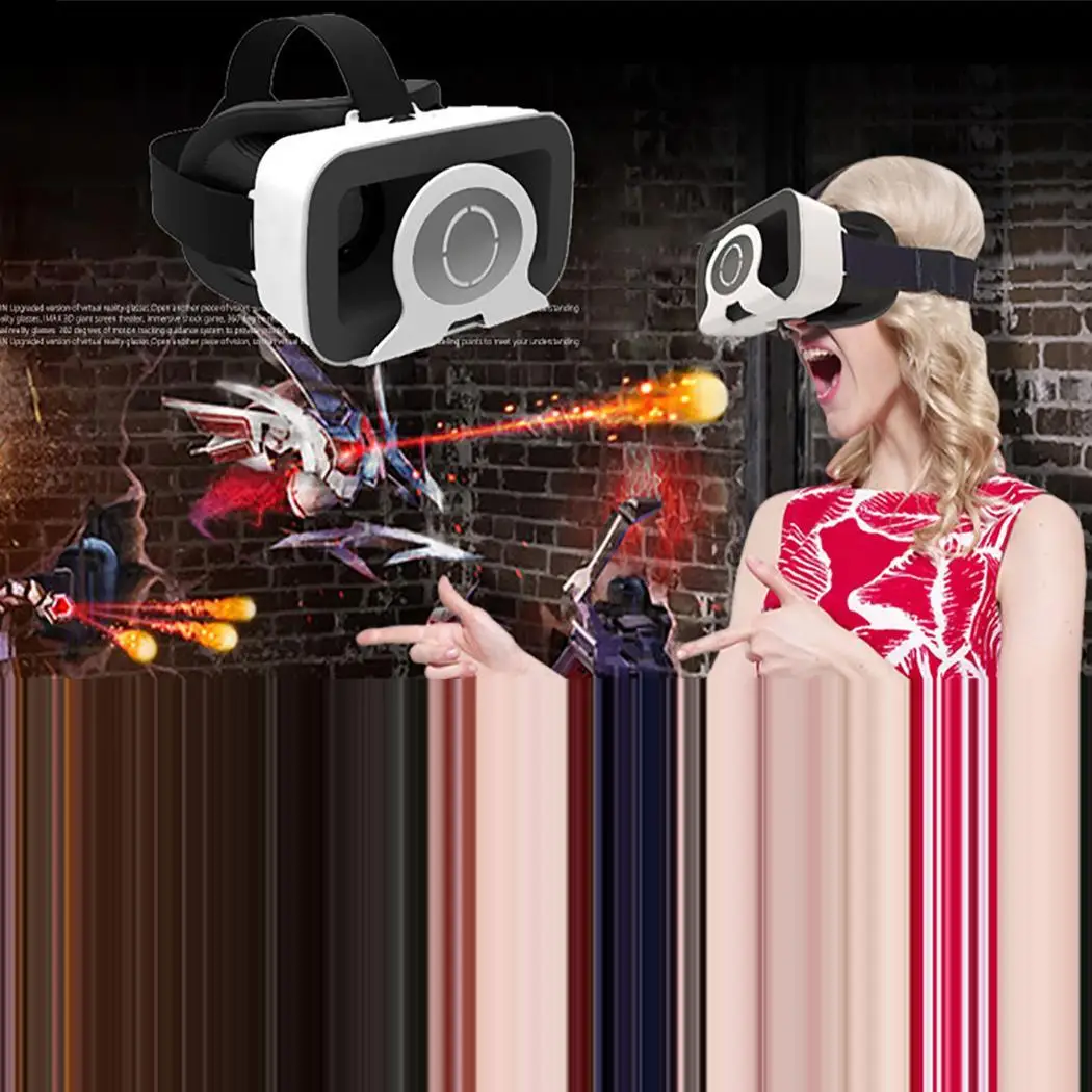 Умные очки виртуальной реальности 3D VR смартфоны Android IOS 4,7-6,0 дюймов гарнитура шлем очки для смартфона