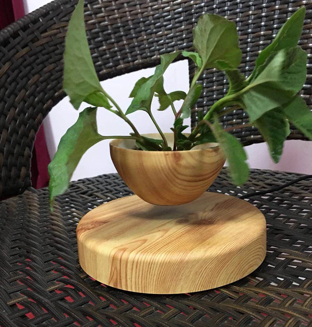 Офисный домашний стол украшение цветочный горшок магнитная левитация