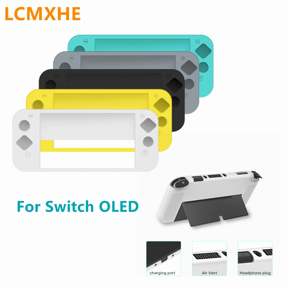 Нескользящий Силиконовый чехол для Nintendo Switch Oled 7 дюймов мягкий резиновый