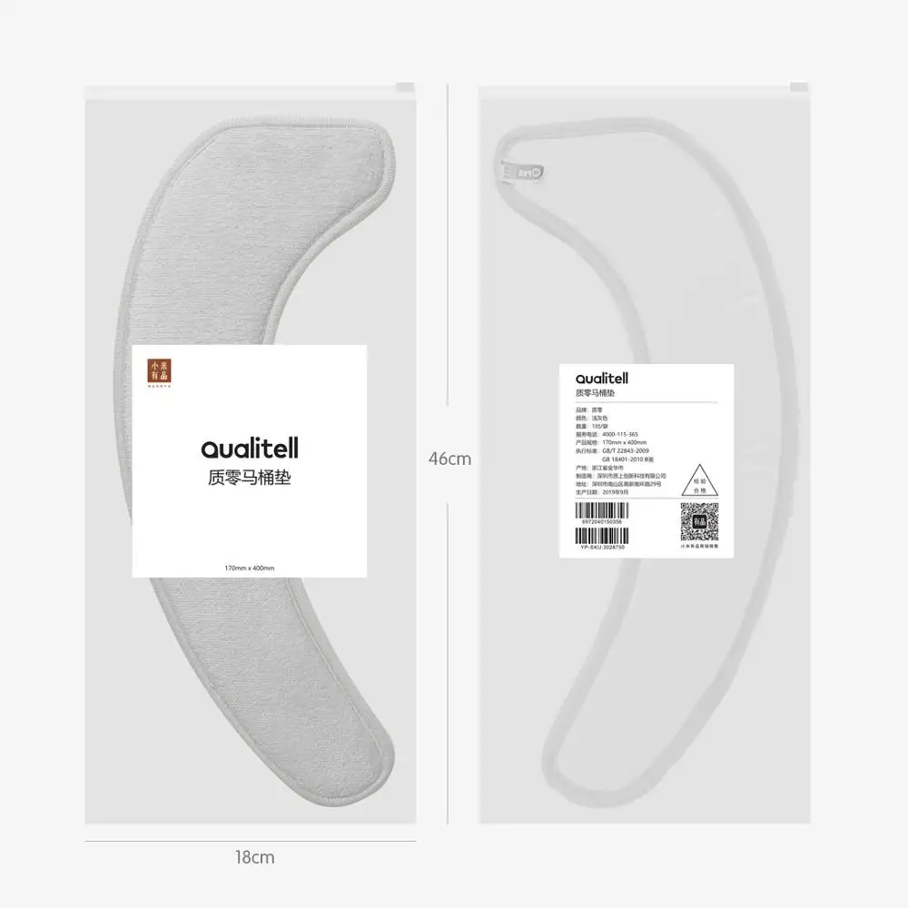 Xiaomi Zhiling зимний чехол для сиденья унитаза фланелевые подушки наклейки wc Toile чехлы Универсальный бесшовный моющийся коврик для ванной туалета