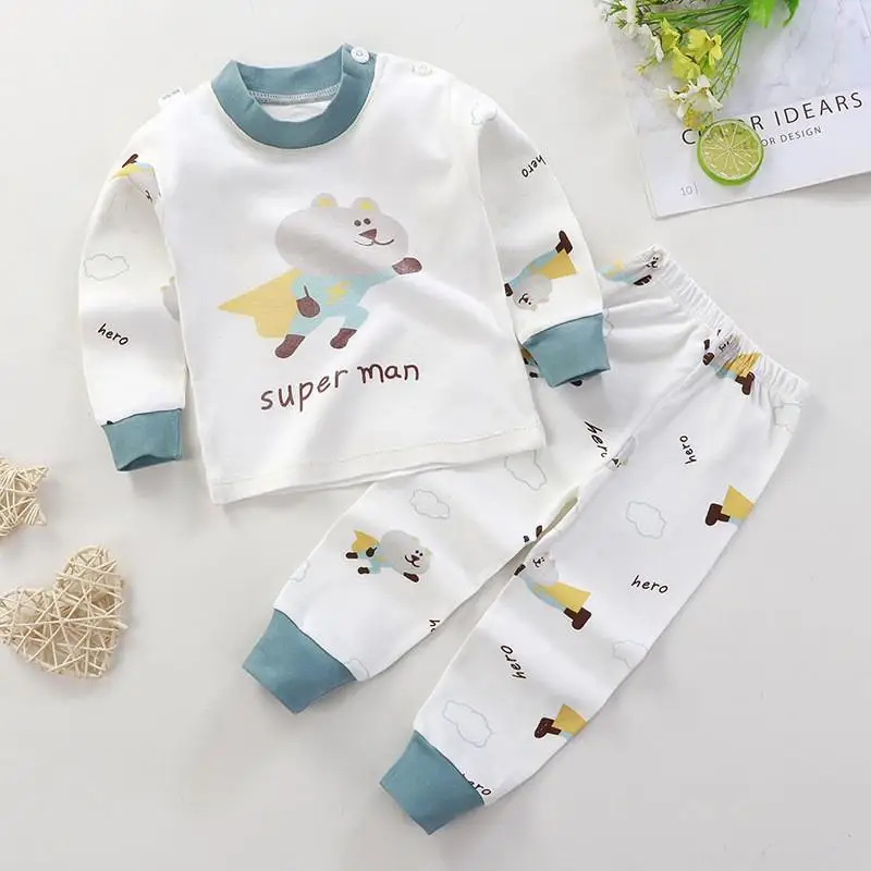 Baby Clothing Set for boy 2021 Autumn New Baby Girls Clothing Sets Cotton Newborn Baby Boys Long Sleeve Bottom Shirt + Pants Suit 0-4 Year Baby Clothes Baby Clothing Set near me Baby Clothing Set