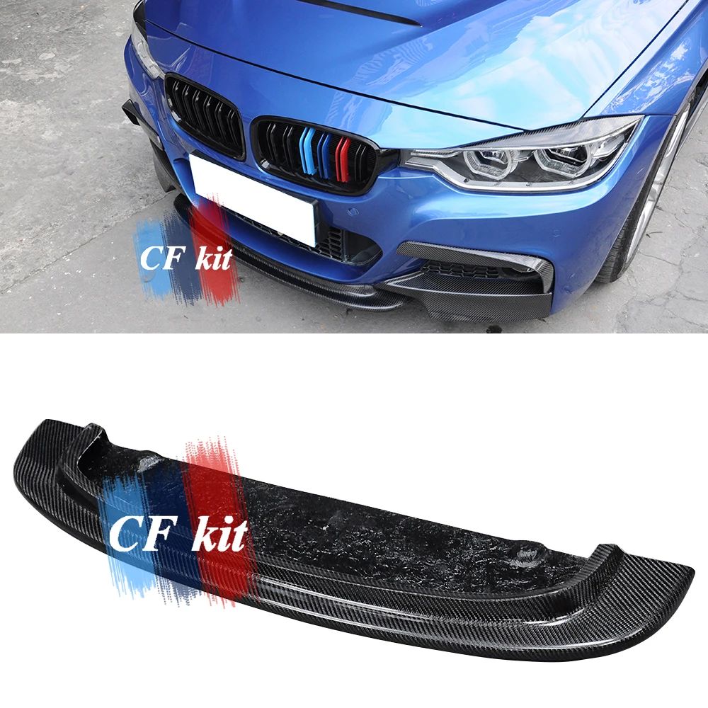 

CF Kit CRT Style For BMW F30 Front Lip Real Carbon Fiber Bumper Spoiler Lip M Sports Car Styling