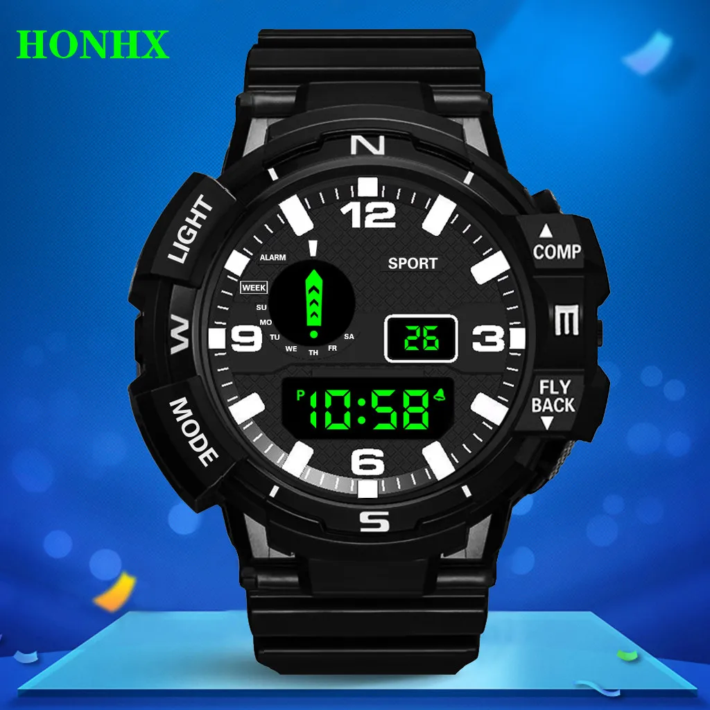 Relogio curren relogio masculino honhx роскошный для мужчин s цифровой светодиодный часы Дата спортивные мужские уличные электронные часы reloj mujer