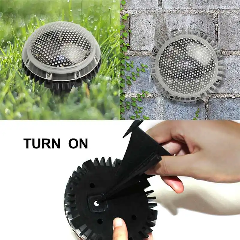 4PCS/Pack Solar LED Lawn Light Warm/Cool White Ground Lamp Waterproof Buried Garden Landscape Channel Outdoor Lighting