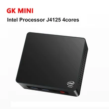 Beelink-Mini ordenador con Windows 10 Pro, 8GB, 128GB, WiFi, BT, LAN, Intel Gemini Lake J4125, J4105, PK GK3V