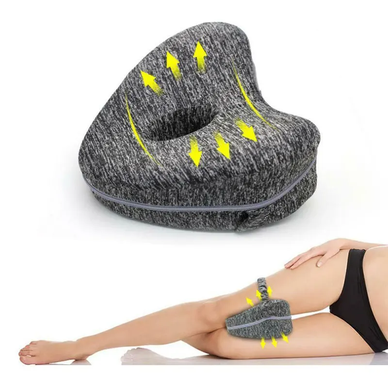 Heart Shape Knee Pillow Memory Foam Cushion for Orthopedic Leg Anti-Pressure Side Sleeping Leg Pillow for Pregnant Women Gift