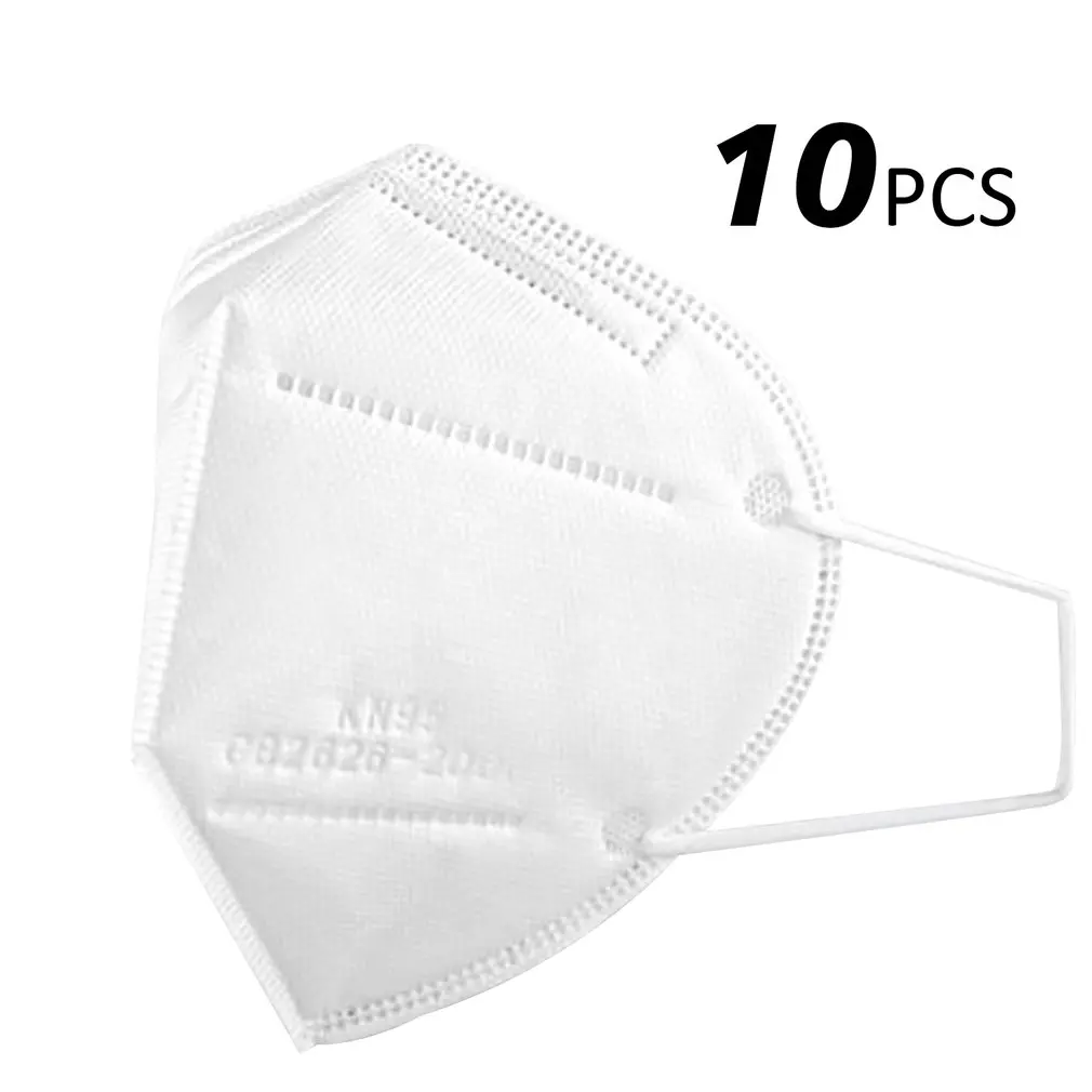 

10Pcs Disposable Mouth Mask Face Mask KN95 Mask 95% Filtration Non-woven Fabric Protective Masks For Dust Particles Pollution