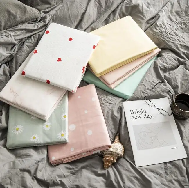 

Nordic Style Eco Printed 100% Cotton Healthy Fitted Sheet Mattress Cover Bed Sheet Bedding Textile Collection