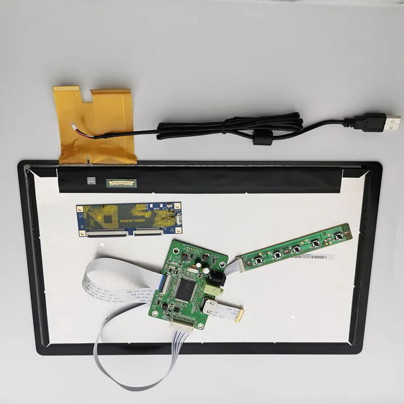 ЖК-Плата управления HDMI+ емкостный сенсорный экран 13,3 дюйма+ ЖК-Дисплей 1920x1080 ips ЖК-экран DIY комплекты модуль для автомобиля Raspberry Pi 3