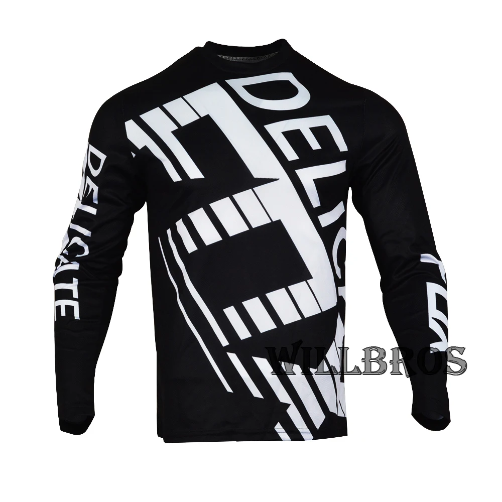 Vendita Calda Delicata Volpe 360 Aspirazione Fuoristrada T-Shirt Moto Street Moto Motocross Jersey Estate Manica Lunga Uomo