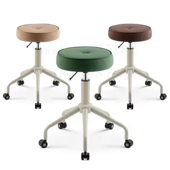 

Beauty Stools Salon Rotary Lift Round Stool Barber Shop Chair Pulley Work Stool Nail Stool Makeup Hair Salon
