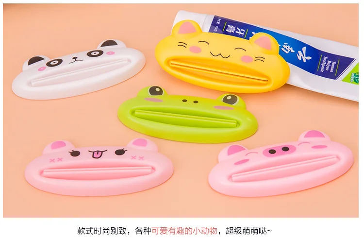 Toothpaste Dispenser Korean-style Creative Fashion Cartoon Manual Toothpaste Squeezer Lazy Cosmetics Cleansing Foam Squeezing Ma