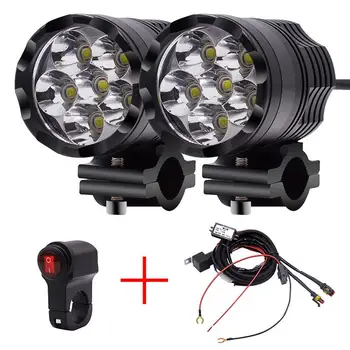 

HiMISS 2pcs/Set 60W LED Motorcycle Headlight Fog Spot Headlamp Spotlight