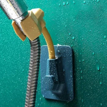 

Universal Adjustable Shower Bracket Paste-type Shower Nozzle Base Home Punch-free Rack Shower Base Bathroom Tool