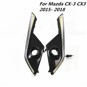 

Fits For Mazda CX-3 CX3 2015-2018 Accessories Yellow Turn Signal Relay 12V Car LED DRL Daytime Running Light Daylight Waterproof