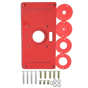 

Aluminum Router Table Insert Plate Router Trimmer Trimming Woodworking Benches For Woodworking Accessories