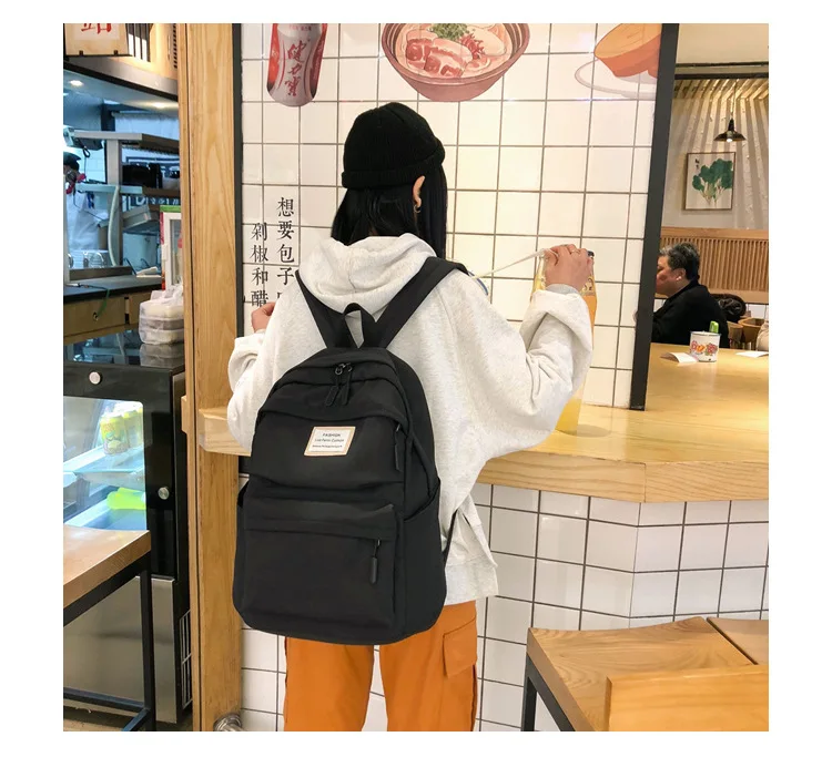 SHYAA, водонепроницаемый нейлоновый женский рюкзак, Женская Большая вместительная школьная сумка, Корейская винтажная сумка на плечо для девушек, дорожная сумка Mochila