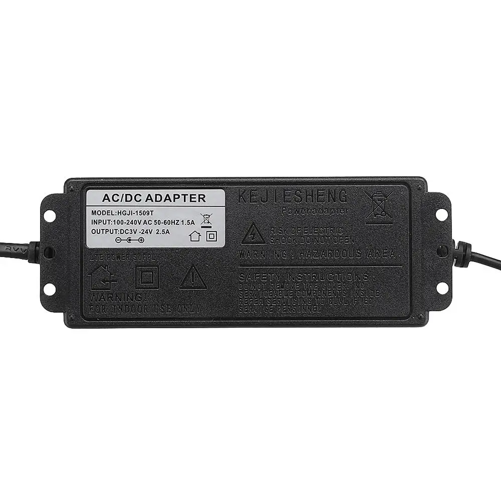 4-24V 2.5A 60 Вт AC/DC Регулируемый Мощность адаптер питания штепсельная вилка американского стандарта Скорость Управление вольт Дисплей